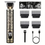 MENS HAIR CLIPPERS DRAGON TRIMMERS RECHARGABLE RAZOR, BEARD TRIMMER ELECTRIC