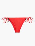 Calvin Klein String Side Tie Bikini Brief, Bright Vermillion