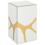 BLOMPIEDESTAL i glas, trämaterial  30/50/30 cm 
