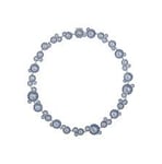 Georg Jensen DAISY Halsband Silver BLUE ML