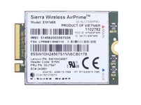 Lenovo WWAN Sierra Wireless AirPrime EM7455 LTE-A FRU 00JT542 4G LTE Modem