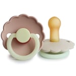 FRIGG Socker Daisy Latex Blush night / Cream night 6-18 månader, 2 st.