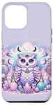 Coque pour iPhone 13 Pro Max Mystic Owl Aura: Enchanted Owl Gothic Moon Phases