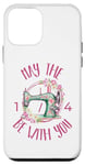 Coque pour iPhone 12 mini Funny May The 1/4 Be With You Fleur Machine à coudre Quiltin
