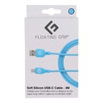 USB-C Cable covered in Blue soft silicon by FLOATING GRIP (3M)USB-C Cable covered in Blue soft silicon by FLOATING GRIP (3M) (Electronic Games)