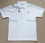 US M  (39-41") FR4 Genuine LACOSTE SPORT DRY White POLO SHIRT DH0859-00 522 Box8