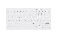 CHERRY AK-C4112 - tangentbord - medicinskt compact - QWERTZ - tysk - vit Inmatningsenhet