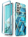 i-Blason Cosmo Series Case for Samsung Galaxy S21+ Plus 5g (6.7 Inch), Stylish Sparkle Protective Bumper Case WITHOUT Built-in Screen Protector for Galaxy S21+ Plus (2021 Release) (Ocean1)