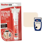 fischer No Tools Just Hands - Repair Filler - 70ml, 551915 & Dulux Easycare Washable and Tough Tester Paint, Magnolia MATT, 30 ml