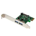 StarTech.com 2 Port PCI Express (PCIe) SuperSpeed USB 3.0 Card Adapter with U...