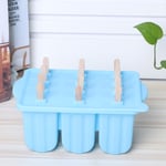 (Blue)12-Grids Food Grade Silicone Ice Cream Mold Maker Making Tool With UK