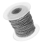 10 yards/rulle rostfritt stål bollkedja för DIY 2,5 mm smyckesdelar