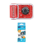 Bundle of VTech KidiZoom PrintCam (Red), Digital Camera for Children with Built-In Printer + VTech KidiZoom PrintCam Thermal Printing Paper for Print Camera