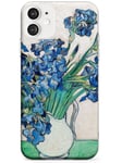 Irises By Vincent Van Gogh Slim Phone Case for iPhone 12 Mini | Clear Silicone TPU Protective Lightweight Ultra Thin Cover Pattern Printed | Painting Classic Art Artist Traditional