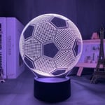 3D Illusion Barn Nattlampa Fotboll Touch Sensor Fjärrkontroll Nattlampa För Barnrum Dekoration Fotboll Ta[1093]