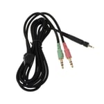 Ersättningshörlurskabel för Sennheiser G4me One Game Zero PC 373d PC37x GSP350 500 600 Hörlurar -ge 2plug