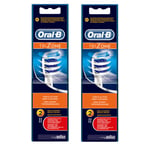oralllb Oral B Tri Zone Electric Tooth Brush Head Replacements Pack of 4 - Deep Cleaning
