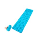 JIAMING Camping Air Bed Outdoor Tent Sleeping Pad Thickening Pad Single Ultra Light Inflatable Cushion Portable Wild Camping Air Mattress Air Bed Sleeping blow up bed (Color : Blue