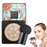 1 Piece Mushroom Head Air Cushion BB Cream Foundation Cover Concealer Premium Waterproof Concealer Air Cushion Liquid Foundation with Optional Color Perfect for Tone Make-up Base
