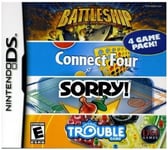 4 Game Fun Pack - Battleships/Connect Four/Sorry/Trouble DS