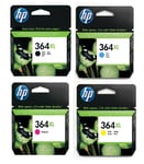 HP 364XL BLACK CYAN MAG YELL Inkjet Cartridge  CN684EE CB323EE CB324EE  CB325EE