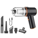 1 Set Handheld Vacuum Cleaner  Portable for Car and Home Black J5I22594