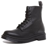 Dr Martens Pascal 8 Eye Lace Up Virginia Core For Womens In Black Size UK 3 - 8