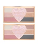 Revolution Womens Love Conquers All Make-Up Palette 21g x 2 - NA - One Size