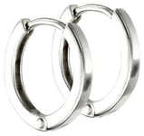 Elements Silver E5864 Sterling Silver 10mm Click Huggie Jewellery