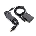 DSLR USB Cable + DR-E18 Dummy Battery for Canon EOS 750D Kiss X8i T6i 760D T6S 77D 800D 200D Rebel SL2