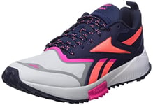 Reebok Men's Lavante Trail 2 Shoes Sneakers, Pure Grey 3/Vector Navy/Proud Pink, 4 UK
