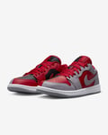 Wmns Air Jordan 1 SE UK 4 EUR 37.5 Gym Red Cement Grey Black DR0502 600