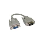 GP1896 VGA Cable Lead 9 Pin Male to HD 15 pin Female 21 cm