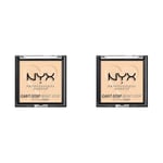 NYX Professional Makeup Poudre Matifiante Can't Stop Won't Stop, Fini Mat, Light (Lot de 2)
