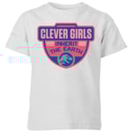 Jurassic Park Clever Girls Inherit The Earth Kids' T-Shirt - Grey - 5-6 Years