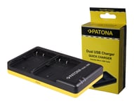 Patona Dual Quick-Lader forCanon BP-508 BP-512 inklusiv Micro-USB kabel 150601943 (Kan sendes i brev)