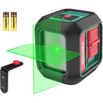 Niveau Laser Vert, HYCHIKA Autonivelant Laser Vert à Ligne Croisée Verticale et Horizontale 15M, 360° Laser Rotatif