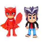 PJ Masks Owlette & Howler 8cm 3" Articulated Play Figure Toys with Accessories