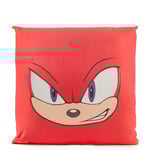 Sonic The Hedgehog Knuckles Face Square Cushion - 50x50cm
