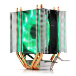 Jinyouqin 3pin / 4pin RGB LED CPU Refroidisseur 4-heatpipe Dual Tower Ventilateur de Refroidissement Radiateur de Chaleur pour LGA 1150/1151/1155/1156/775/1366 x79 x99AMD
