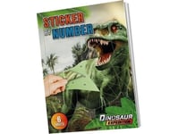A4 Dino Klistermärken Med Siffror