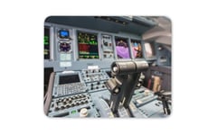 Jumbo Jet Flight Simulator Cockpit Controls Mouse Mat Pad - Computer Gift #16332