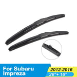 LYSHUI Car Windscreen Wiper Blades Rubber,Fit Standard Hook Arm,For Subaru,For Impreza Model Year From 2000 To 2016
