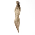 Rapunzel Hair Pieces Sleek Ponytail 50 cm Dark Ashy Blonde Balayage B2