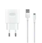 Huawei Wall QuickCharger USB-A 2A w/MicroUSB Cable, vit