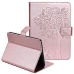 Coopts Kindle Paperwhite Sleeve Cover Amazon Paperwhite 10th Generation 2018 Case & Prior to 2018, Rose Gold Embossed Tree Folio Stand Sleeve Magnetic Auto Sleep/Wake Slim Light Wallet Case,Rosegold
