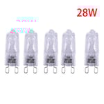5st G9 220V LED-lampa 18W 28W 33W 35W Halogenlampa Super Ljus 18W 28W