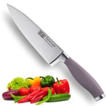 Taylors Eye Witness Syracuse Chef's/Cooks Kitchen Knife - Professional 15cm/6" Cutting Edge, Multi Use. Ultra Fine Blade, Precision Ground Razor Sharp. Soft Textured Grip. Berry Coloured Handle.