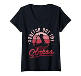 Womens Stretch out the stress V-Neck T-Shirt