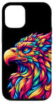 Coque pour iPhone 13 Pro Illustration animale griffin cool esprit tie-dye art